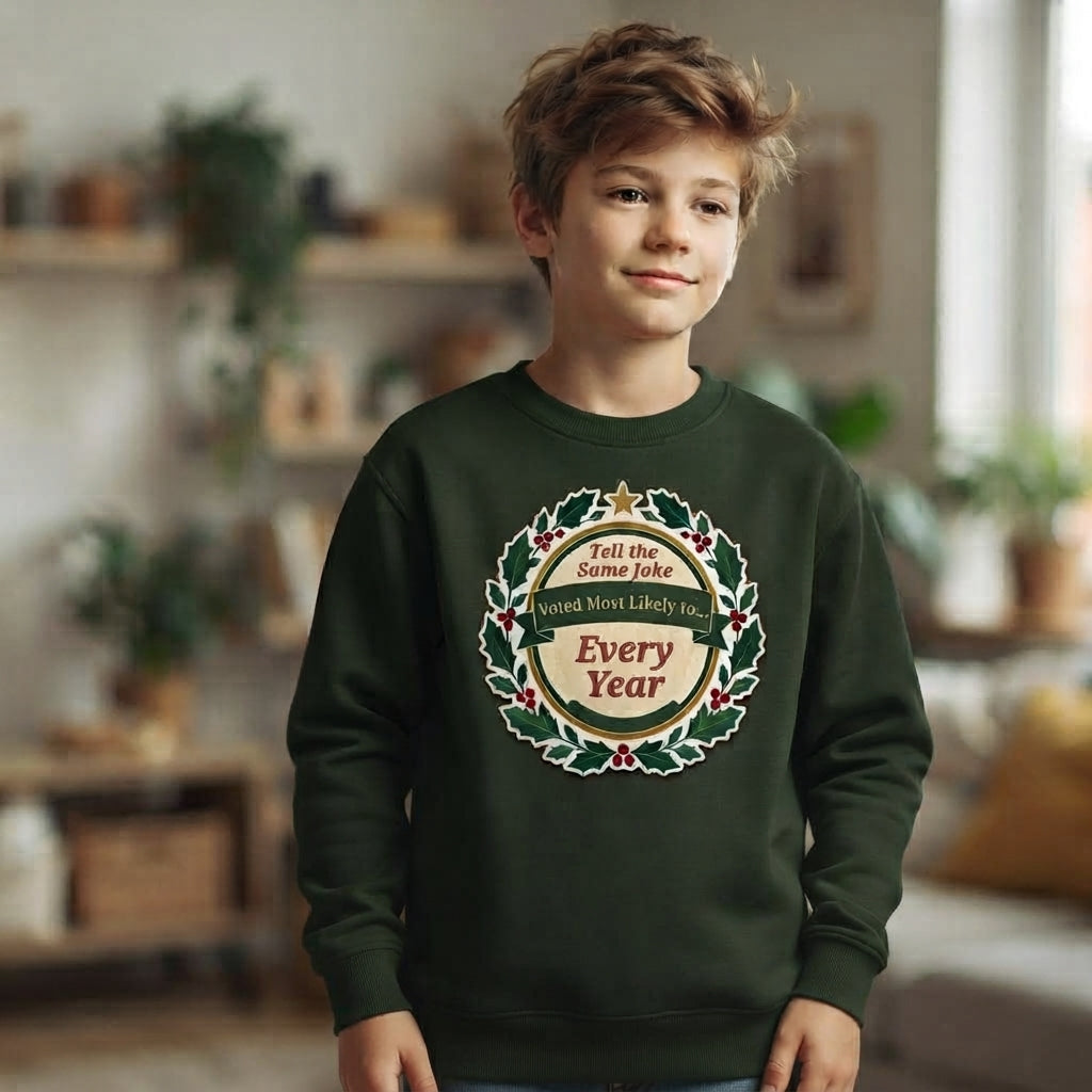 "Blame Traffic Sweatshirt – Funny Christmas Family Award Sweater, Lives 10 Minutes Away Gift"