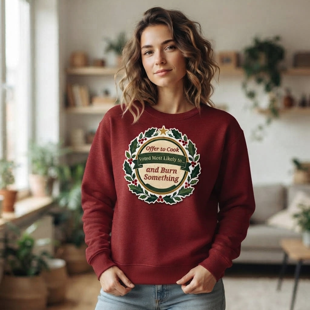 "Blame Traffic Sweatshirt – Funny Christmas Family Award Sweater, Lives 10 Minutes Away Gift"