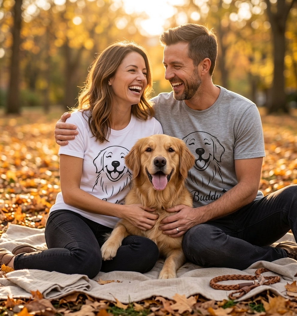 Your beloved Golden's name on your T-shirt -   Product: District DM108 District ® Perfect Blend ® Tee. DM108