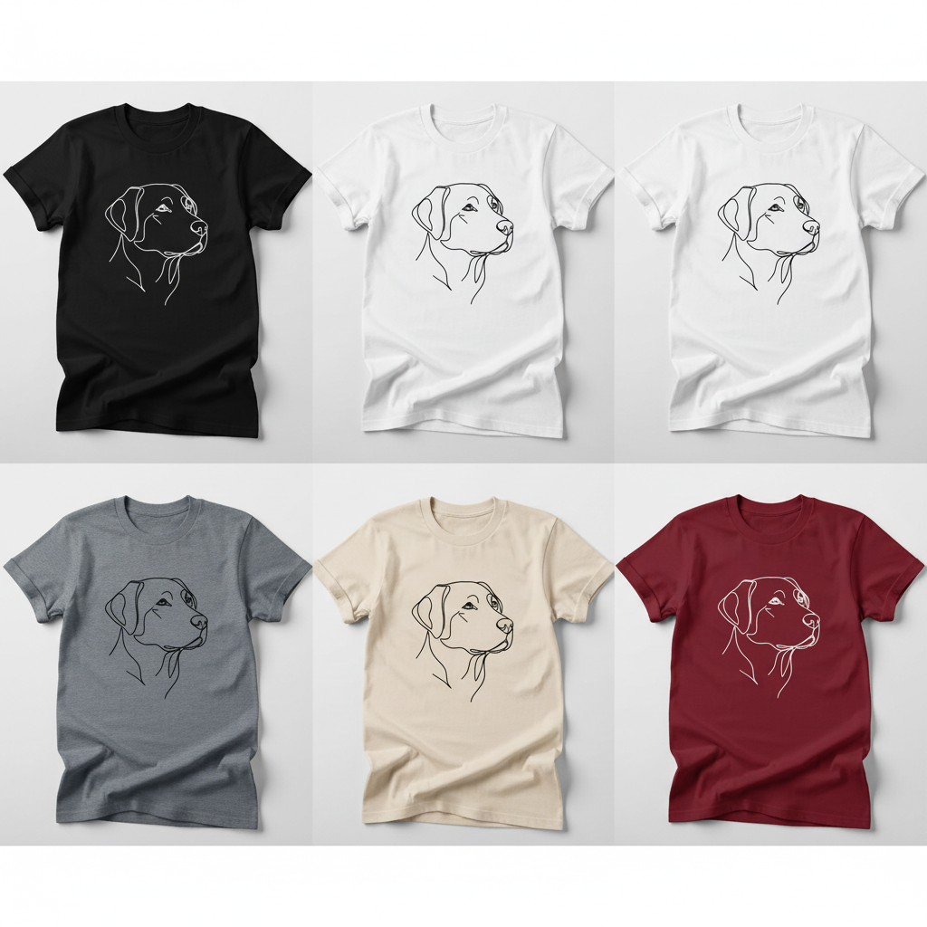 Black-Shirt Labrador Unisex Triblend Short-Sleeve T-Shirt