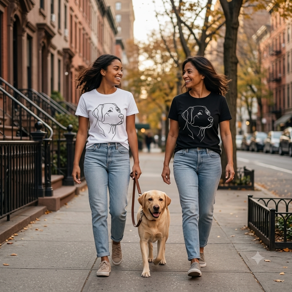 Black-Shirt Labrador Unisex Triblend Short-Sleeve T-Shirt